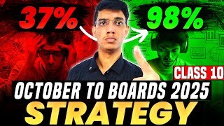 OCTOBER to BOARDS 2025 🤯  Class 10 Last 4 Months Strategy Score 98 [upl. by Notrem]