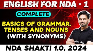 NDA English  Basics Of Grammar Tenses amp Nouns With Synonyms  NDA 1 2024  Defence Wallah [upl. by Chloe728]