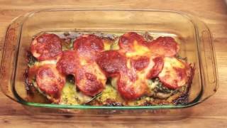 Receta de pechugas de pollo al horno con Pesto de Albahaca [upl. by Fessuoy508]