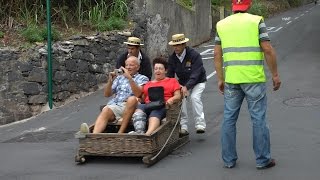 Madeira 2015KorbschlittenfahrtMonte aus mehreren Perspektiven [upl. by Massarelli]