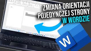 Jak zmienić orientację jednej strony w Wordzie  Jak obrócić jedną stronę w Wordzie  Word [upl. by Anirok]