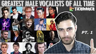 Greatest Male Vocalists of All Time TIER LIST Part 1  Best Male Singers [upl. by Tomasine]