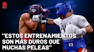 El brutal sparring entre Benavidez Jr y Pacquiao [upl. by Nevada]