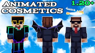 How To Get Animated Cosmetics For Minecraft Bedrock 120 MCPEMCBE [upl. by Eidaj]