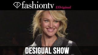 Desigual FallWinter 201415 ft Candice Swanepoel  New York Fashion Week NYFW  FashionTV [upl. by Assilla464]