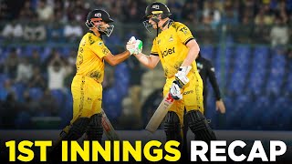 PSL 9  1st Innings Recap  Karachi Kings vs Peshawar Zalmi  Match 29  M1Z2A [upl. by Shien]