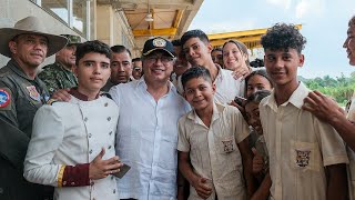 Presidente Petro en la entrega del megacolegio en Panamá de Arauca para más de 800 niñas y niños [upl. by Sweyn]