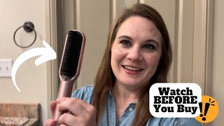 Terviiix Frizz Buster Ionic Hair Straightener Brush FULL REVIEW [upl. by Adien]