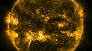 SDO  Largest Sunspot Activity in 25 years [upl. by Ecyrb]