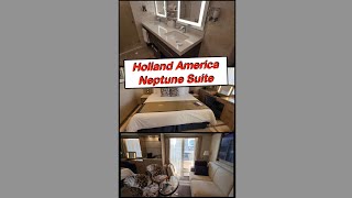 Best Stateroom Upgrade to Neptune Suite on Holland America Line cruise shorts [upl. by Islean]