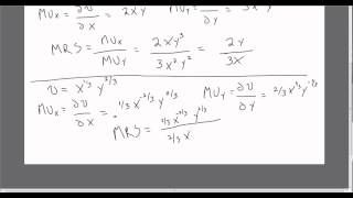 Consumer Utility Marginal Utility and Marginal Rate of Substitution [upl. by Ripleigh]