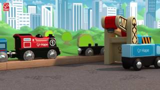 HAPETOYS WOODEN CLASSIC RAILWAY [upl. by Roseanne167]