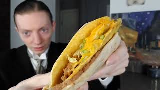 Taco Bell NEW Double Decker Taco Review [upl. by Noffets768]