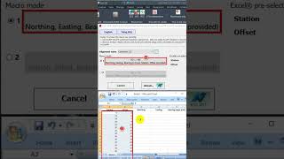 Civil 3D Station Offset Northing Easting to Excel Civil3D Station autocad Excel Offset NE XY [upl. by Constantia]
