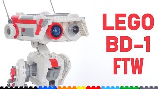 LEGO Star Wars BD1 droid reviewed Near lifesize Jedi Fallen Order prop with style [upl. by Houston]