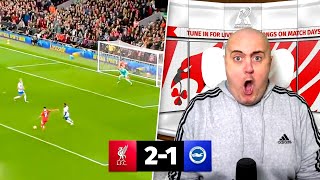 LIVERPOOL FAN REACTS TO LIVERPOOL 21 BRIGHTON HIGHLIGHTS [upl. by Ayikal]