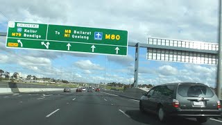 M80 Ring Road Northern amp Western Ring Road  Melbourne Victoria [upl. by Joh]