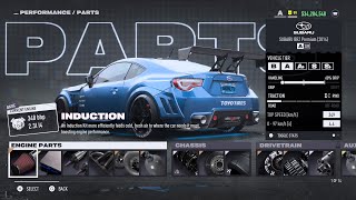 NFS Unbound  Subaru BRZ Premium 14’ is Competitive in A Tier  209 A GRIP BUILD [upl. by Reilamag]