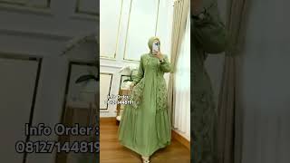 Model Gamis Brokat Tiffany Tebaru gamisbrokat fashion [upl. by Nyrrad643]