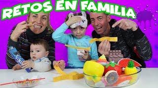 RETOS DIVERTIDOS EN FAMILIA Reto de pruebas Enredos en Familia [upl. by Lexy]