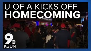 University of Arizona kicks off Homecoming [upl. by Danczyk286]