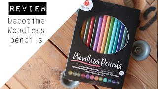 REVIEW  Decotime Woodless Pencils [upl. by Fields895]