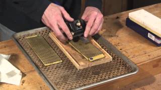 How to Sharpen A Chisel With Diamond Hones and a Honing Guide [upl. by Morse]