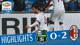 Sassuolo  Milan 02  Highlights  Giornata 12  Serie A TIM 201718 [upl. by Gloriana]