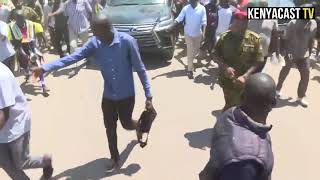 PRESIDENT RUTO RECEIVES WARM WELCOME IN HOMABAY AFTER RAILAS AUC LAUNCH AT STATEHOUSE [upl. by Ataliah]