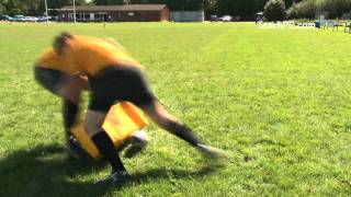 Rugby Drill  Ruck  Straight Clear [upl. by Akeret481]