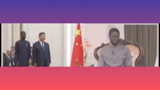 PRESIDENT BASSIROU DIOMAYE FAYE WA NA SI DEM BOU DEMONE CHINE [upl. by Tyoh]