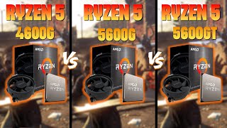 Amd Ryzen 5 4600g vs 5600g vs 5600gt  16gb Ram  Benchmark Teste [upl. by Kunin]