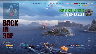 O Sole Mio Abruzzi Kraken 425  World of Warships Legends [upl. by Jacqueline640]