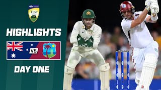 Australia v West Indies 202324  Second Test  Day 1 [upl. by Dnarud]