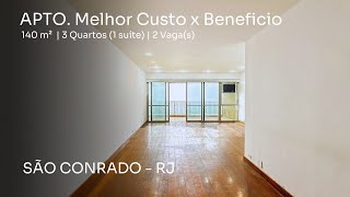 APARTAMENTO COM MELHOR CUSTO x BENEFICIO  140m²  QUITERIA IMÓVEIS BOUTIQUE  SÃO CONRADO  RJ [upl. by Urina270]