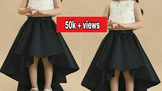 DIYहिंदी Very Quick and Easiest Way to Make High low Skirt from Leftovers  by Nilisha [upl. by Sherwin]