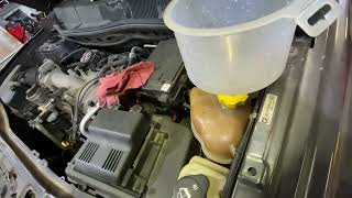 2007 CHEVY EQUINOX THERMOSTAT REPLACEMENT DIY HOW TO REPLACE THERMOSTAT p0128 COOLANT TEMPERATURE [upl. by Alice927]