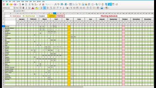 Create A Planting Schedule Spreadsheet [upl. by Boatwright879]