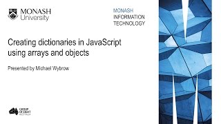 Creating dictionaries in JavaScript using arrays and objects [upl. by Kynthia]