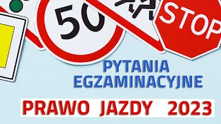 🛑Nie odpowiadaj zbyt szybko na te pytania egzaminacyjne na prawo jazdy 🛑2023 [upl. by Eilarol]