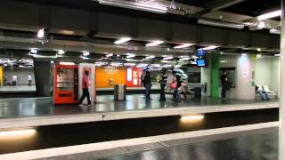 Paris  Chatelet Les Halles RER Platform Views 2014 08 11 [upl. by Avis]