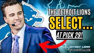 With the 29th Pick in the 2024 NFL Draft the Detroit Lions SELECT [upl. by Ribaudo]