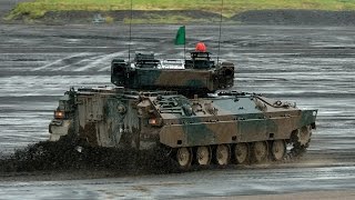 Japans Army Mitsubishi Type 89 IFV Infantry Fighting Vehicle Oerlikon KDE 35mm autocannon JGSDF [upl. by Togram]