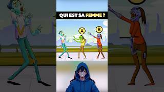 Qui est sa femme  👩 quiz heroquiz animation enigmes shorts tiktok humour [upl. by Squires]