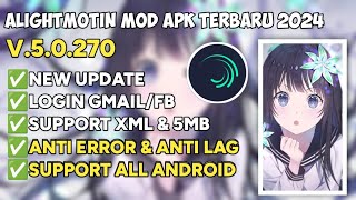 ALIGHT MOTION MOD VERSI 50207 TERBARU 2024  ADA FITUR TEMPLAT amp SUPPORT ALL PRESET TERBARU [upl. by Zsuedat878]