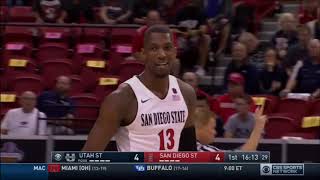 NCAA MBB San Diego State VS Utah State 2016 MWT 1st Half [upl. by Eisso]