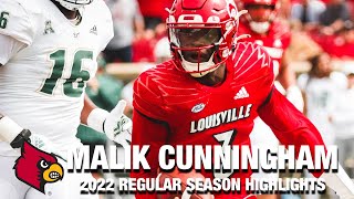 Malik Cunningham 2022 Regular Season Highlights  Louisville QB [upl. by Anoyk]