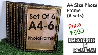 AG CRAFTS Wood Wall Photo Frame₹590unboxingreview [upl. by Einamrej43]