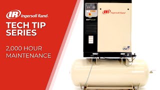 2000 Hour Preventive MaintenanceService  Ingersoll Rand Oil Flooded Rotary Screw Compressor [upl. by Mooney]