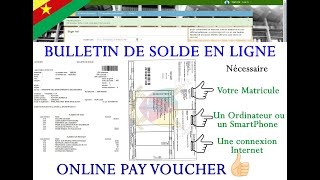 Bulletin de solde en ligne  Online Payslip [upl. by Wald]